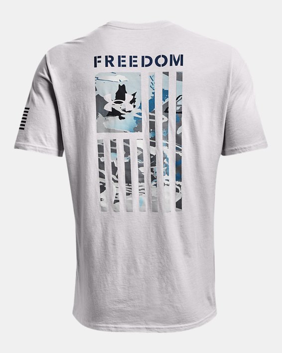 Men's UA Freedom Flag Camo T-Shirt, Gray, pdpMainDesktop image number 5